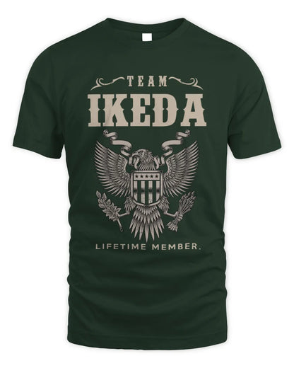 IKEDA TP06-K82 – Personalized Classic Style Apparel “Team NAME Lifetime Member” - Unisex Standard T-Shirt - Forest Green