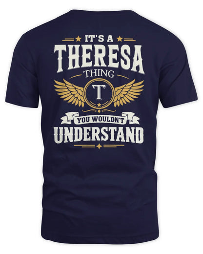 THERESA KT06-M008 It’s a [NAME] Thing – You Wouldn’t Understand | Personalized Vintage T-Shirt - Unisex Standard T-Shirt - Navy