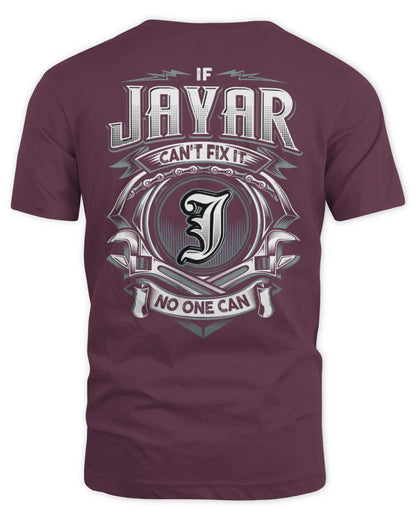 JAYAR AP81-K4-626 - Personalized Ahmed Quote Apparel “If Ahmed Can't Fix It, No One Can” - Unisex Standard T-Shirt - Maroon