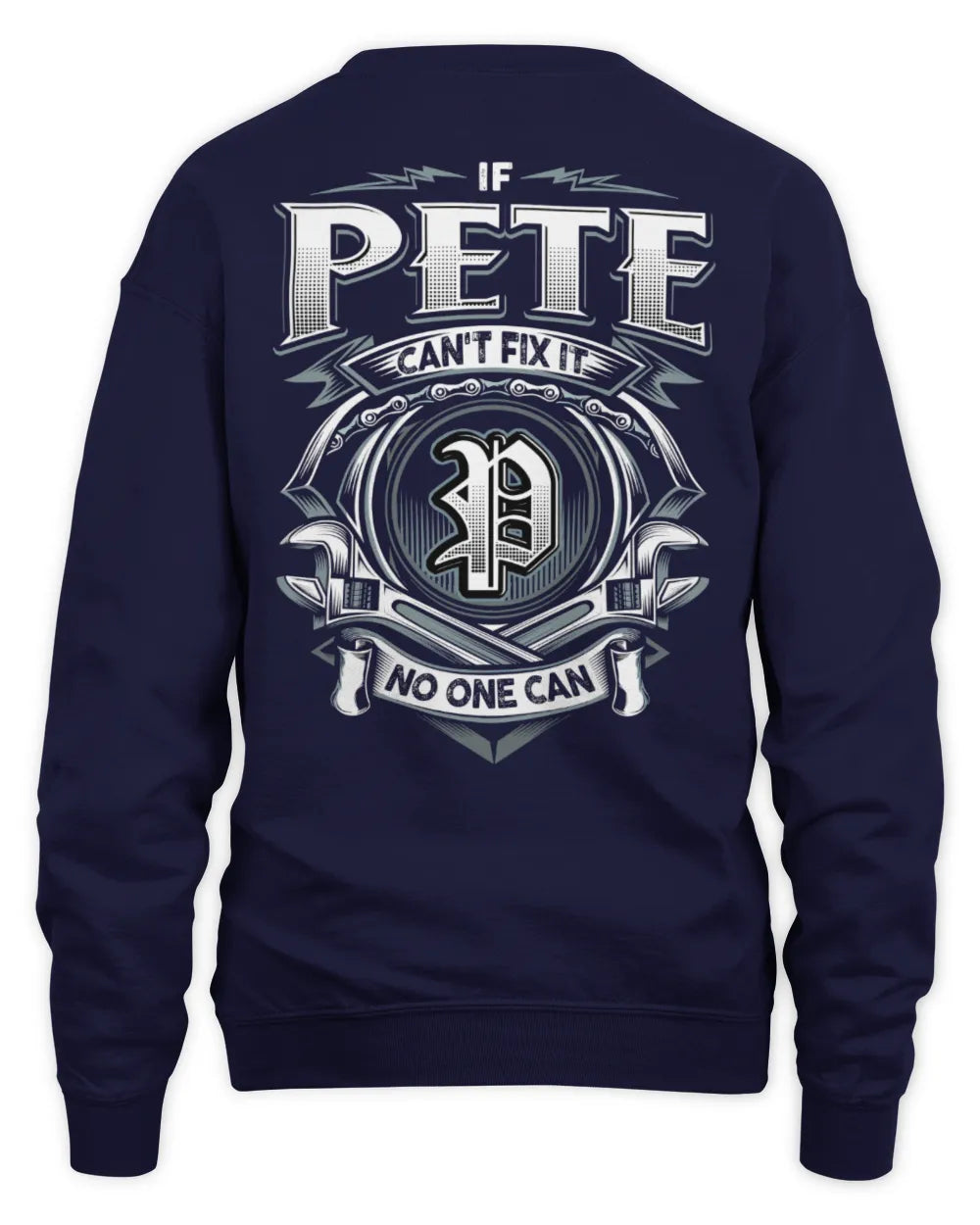 PETE AP81-K4-626 - Personalized Ahmed Quote Apparel “If Ahmed Can't Fix It, No One Can” - Unisex Sweatshirt - Navy