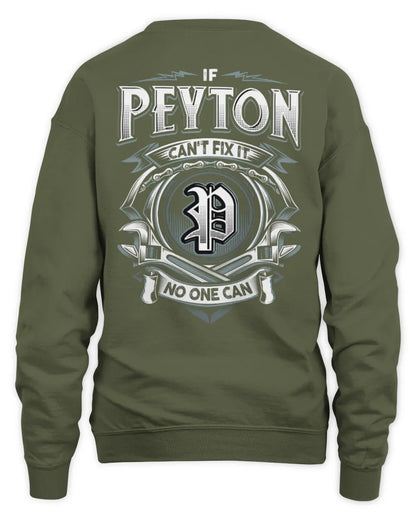 PEYTON AP81-K4-626 - Personalized Ahmed Quote Apparel “If Ahmed Can't Fix It, No One Can” - Unisex Sweatshirt - Military Green
