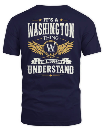 WASHINGTON KT06-M008 It’s a [NAME] Thing – You Wouldn’t Understand | Personalized Vintage T-Shirt - Unisex Standard T-Shirt - Navy