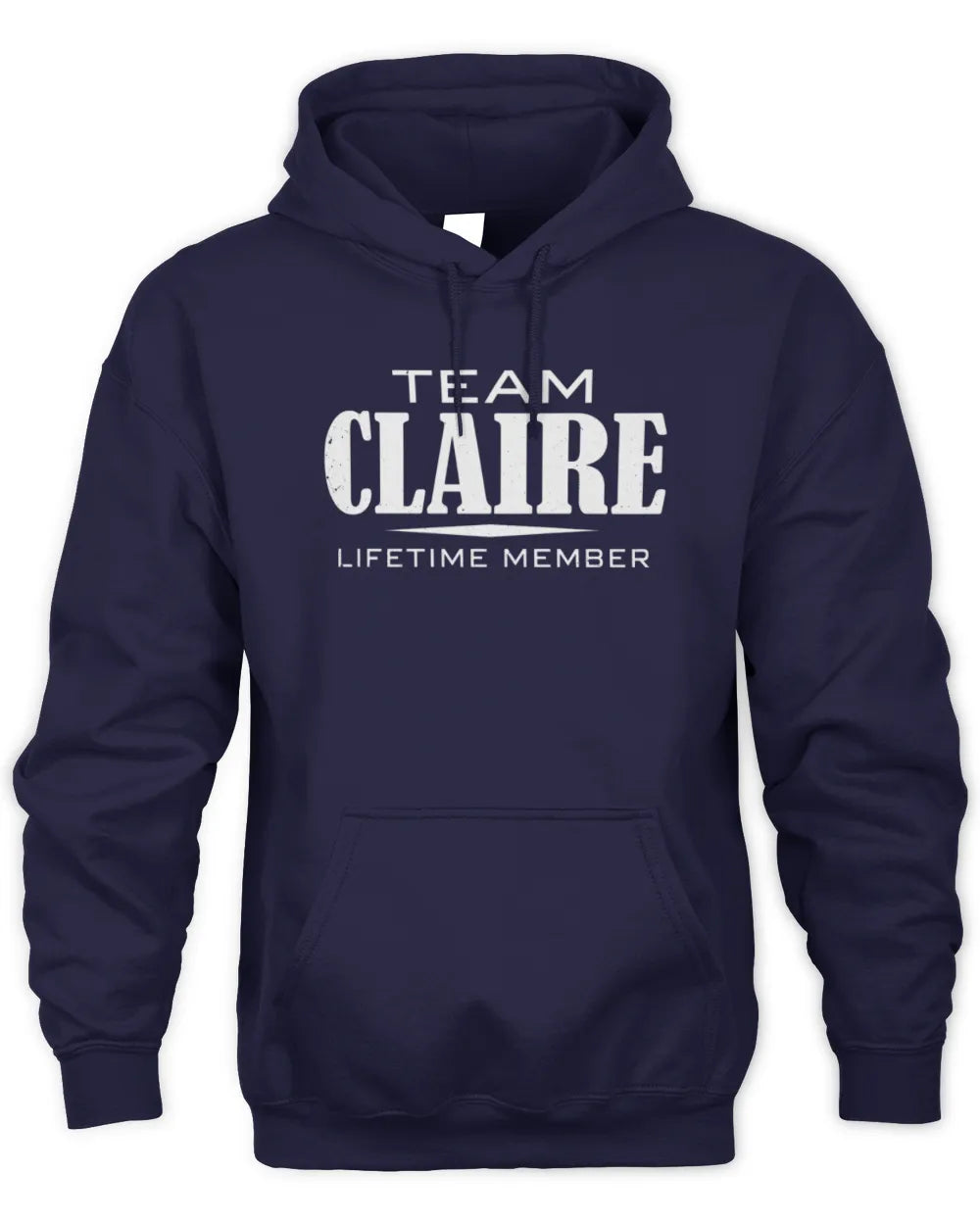CLAIRE BL62-K4-128 - Personalized “Team NAME Lifetime Member” - Unisex Hoodie - Navy