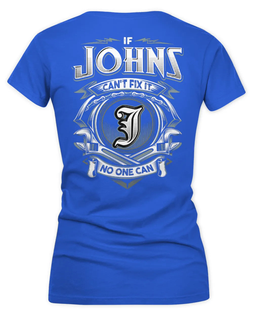 JOHNS AP81-K4-626 - Personalized Ahmed Quote Apparel “If Ahmed Can't Fix It, No One Can” - Women's V-Neck T-Shirt - Royal