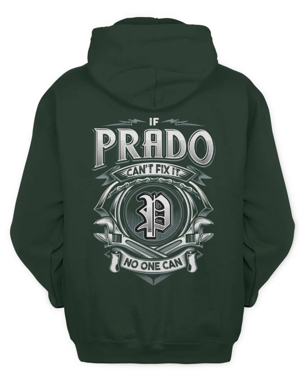 PRADO AP81-K4-626 - Personalized Ahmed Quote Apparel “If Ahmed Can't Fix It, No One Can” - Unisex Hoodie - Forest Green