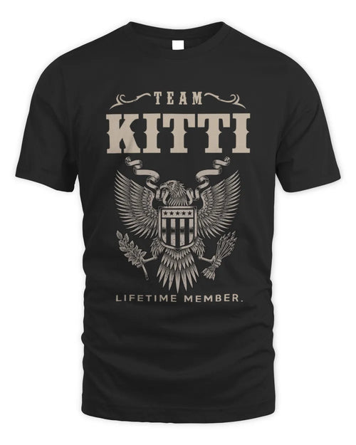 KITTI TP06-K82 – Personalized Classic Style Apparel “Team NAME Lifetime Member” - Unisex Standard T-Shirt - Black