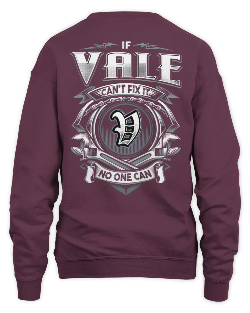 VALE AP81-K4-626 - Personalized Ahmed Quote Apparel “If Ahmed Can't Fix It, No One Can” - Unisex Sweatshirt - Maroon