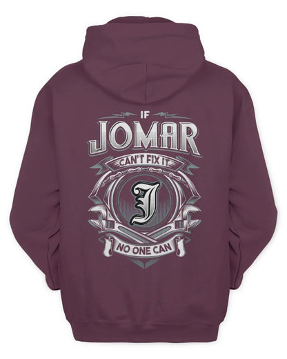 JOMAR AP81-K4-626 - Personalized Ahmed Quote Apparel “If Ahmed Can't Fix It, No One Can” - Unisex Hoodie - Maroon
