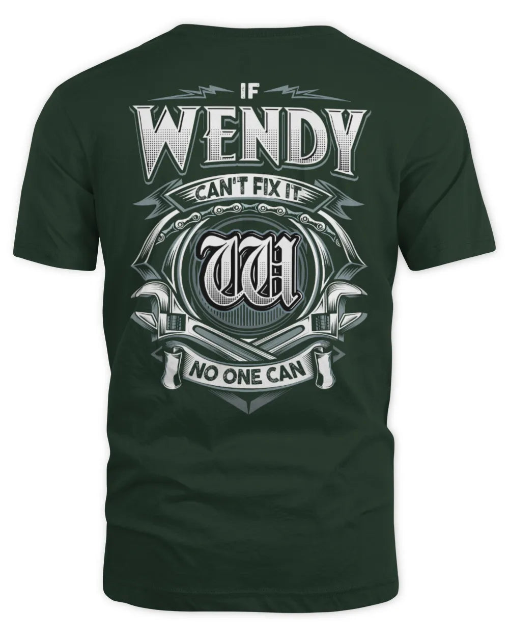 WENDY AP81-K4-626 - Personalized Ahmed Quote Apparel “If Ahmed Can't Fix It, No One Can” - Unisex Standard T-Shirt - Forest Green