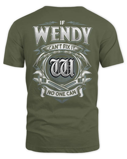 WENDY AP81-K4-626 - Personalized Ahmed Quote Apparel “If Ahmed Can't Fix It, No One Can” - Unisex Standard T-Shirt - Military Green