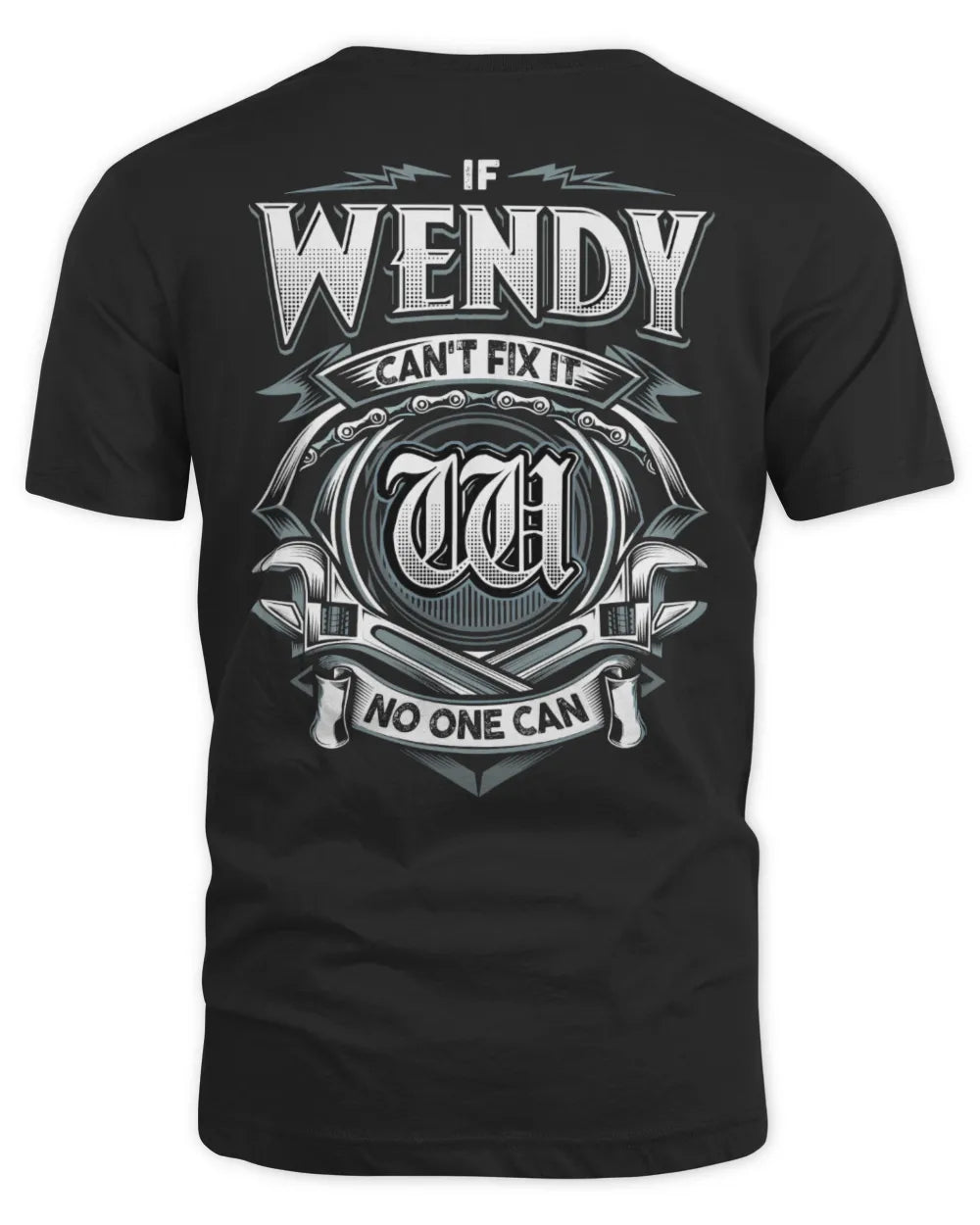 WENDY AP81-K4-626 - Personalized Ahmed Quote Apparel “If Ahmed Can't Fix It, No One Can” - Unisex Standard T-Shirt - Black