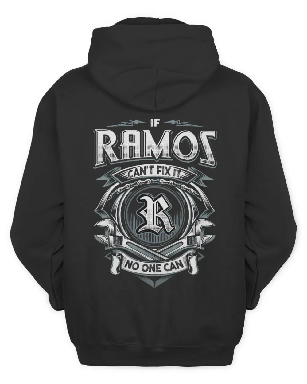 RAMOS AP81-K4-626 - Personalized Ahmed Quote Apparel “If Ahmed Can't Fix It, No One Can” - Unisex Hoodie - Black