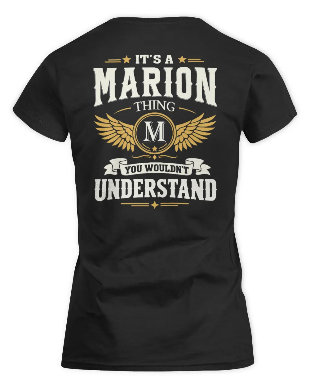 MARION KT06-M008 It’s a [NAME] Thing – You Wouldn’t Understand | Personalized Vintage T-Shirt - Women's Standard T-Shirt - Black