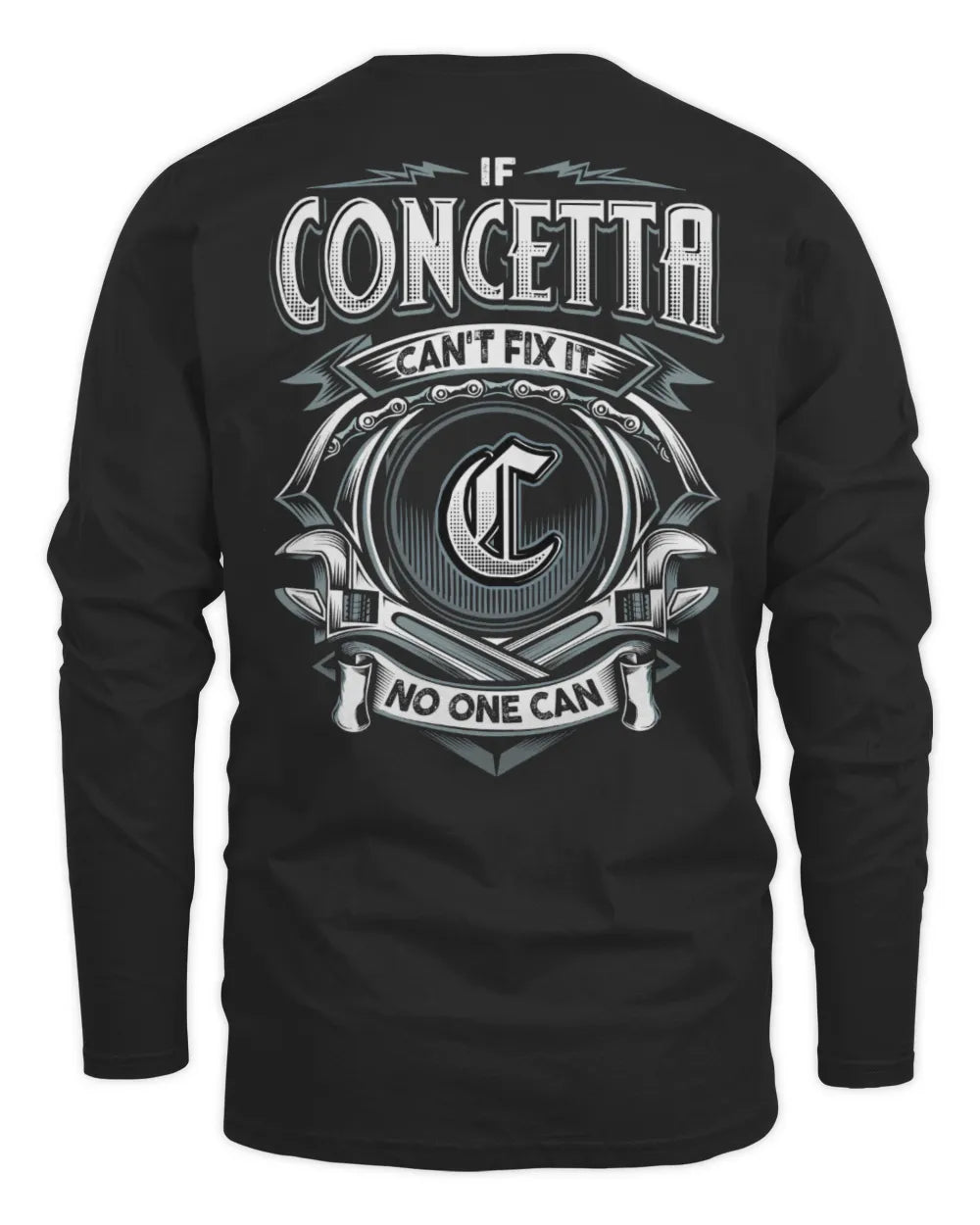 CONCETTA AP81-K4-626 - Personalized Ahmed Quote Apparel “If Ahmed Can't Fix It, No One Can” - Men's Long Sleeved T-Shirt - Black