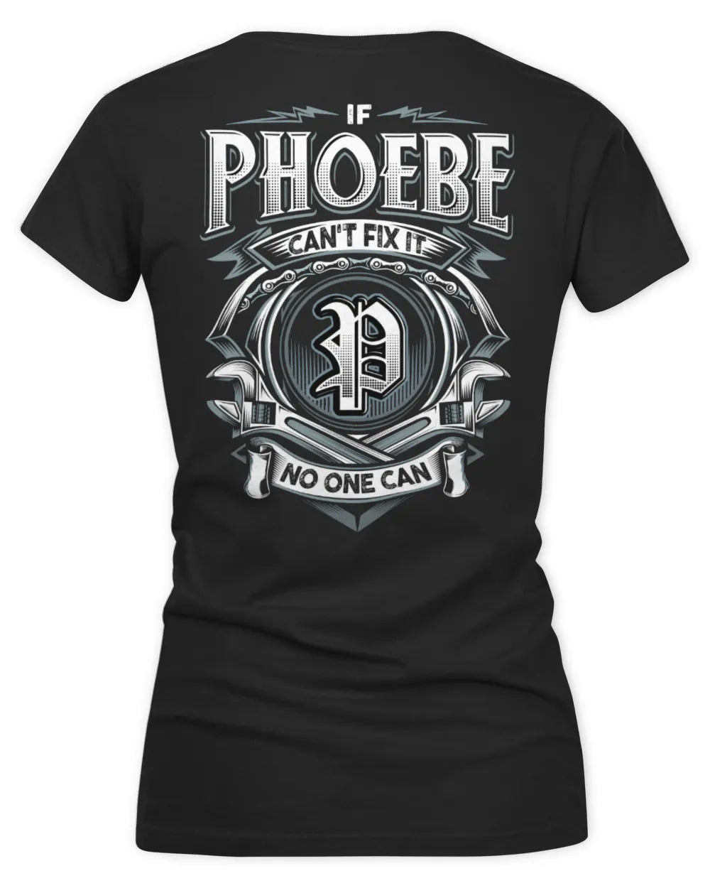 PHOEBE AP81-K4-626 - Personalized Ahmed Quote Apparel “If Ahmed Can't Fix It, No One Can” - Women's V-Neck T-Shirt - Black