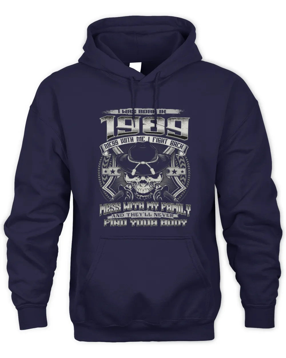 1989 HH89-K2 – Protective Family Quote T-Shirt - Unisex Hoodie - Navy