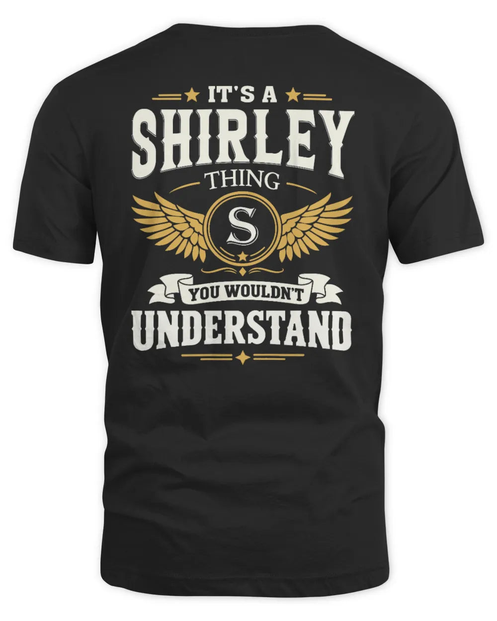 SHIRLEY KT06-M008 It’s a [NAME] Thing – You Wouldn’t Understand | Personalized Vintage T-Shirt - Unisex Standard T-Shirt - Black