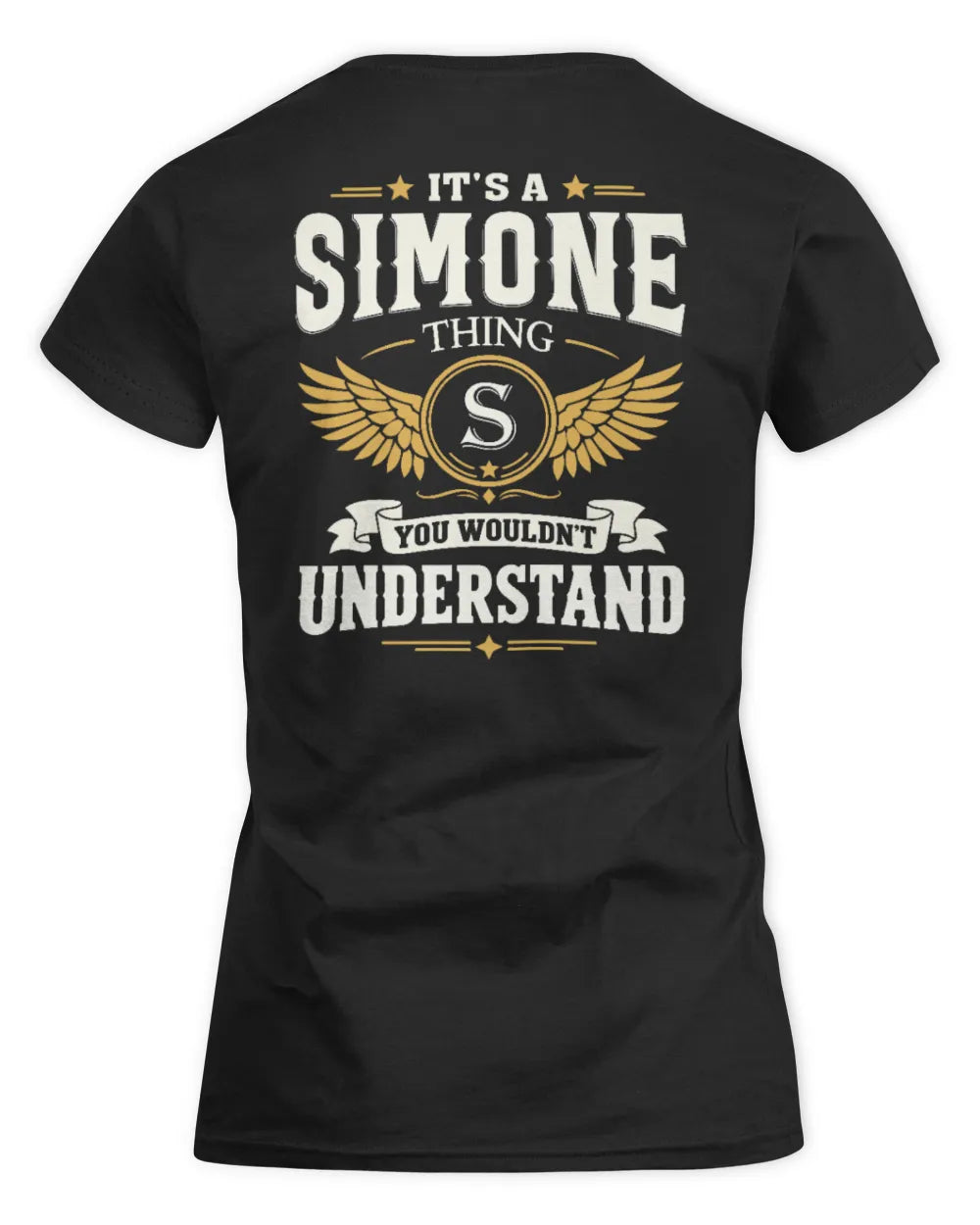 SIMONE KT06-M008 It’s a [NAME] Thing – You Wouldn’t Understand | Personalized Vintage T-Shirt - Women's Standard T-Shirt - Black