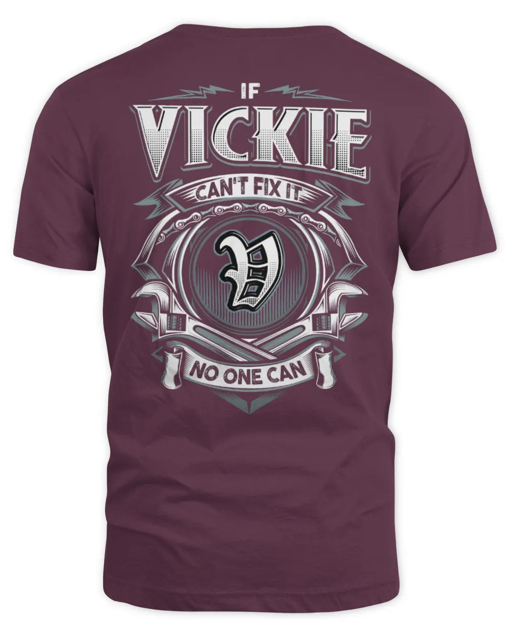 VICKIE AP81-K4-626 - Personalized Ahmed Quote Apparel “If Ahmed Can't Fix It, No One Can” - Unisex Standard T-Shirt - Maroon