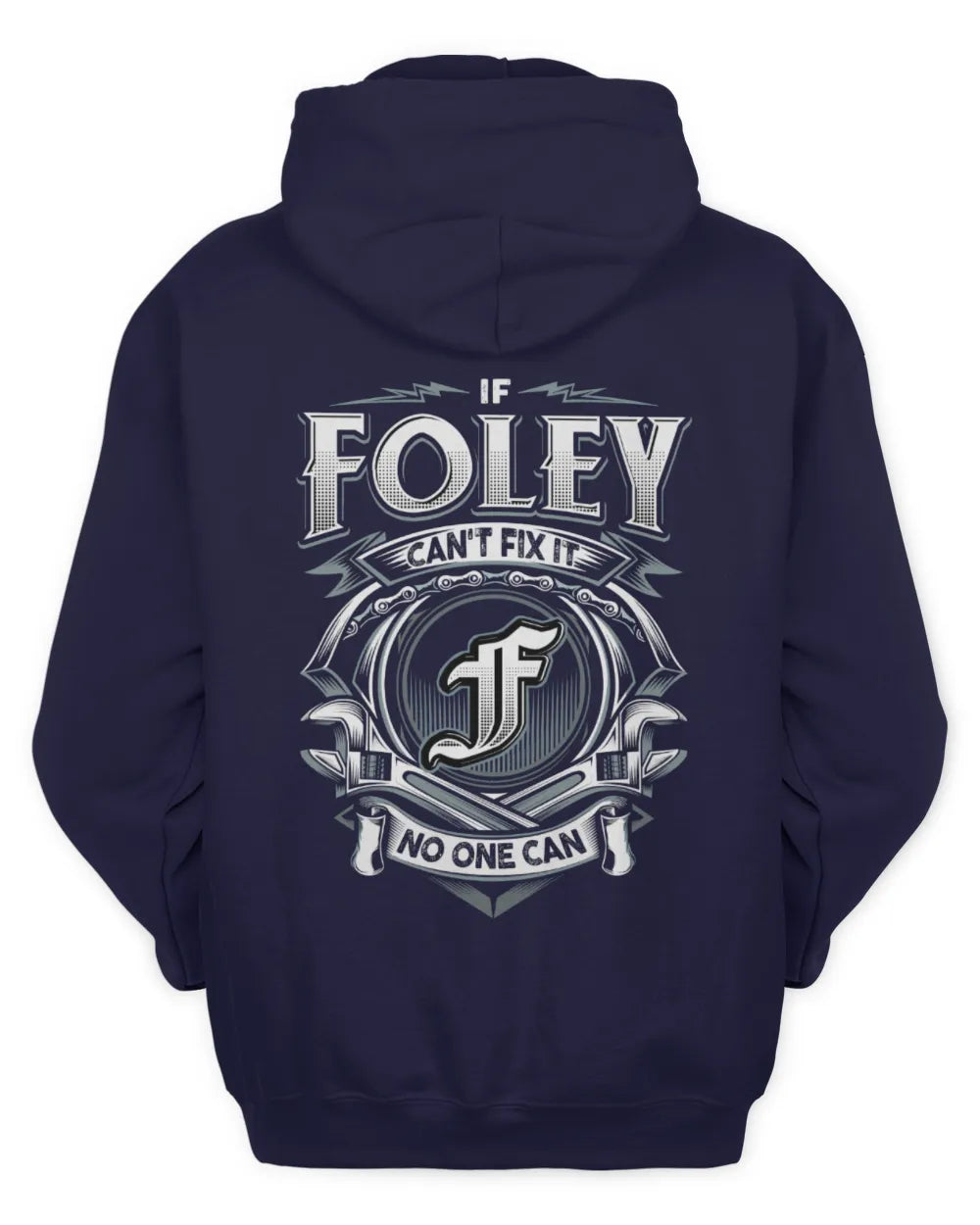 FOLEY AP81-K4-626 - Personalized Ahmed Quote Apparel “If Ahmed Can't Fix It, No One Can” - Unisex Hoodie - Navy