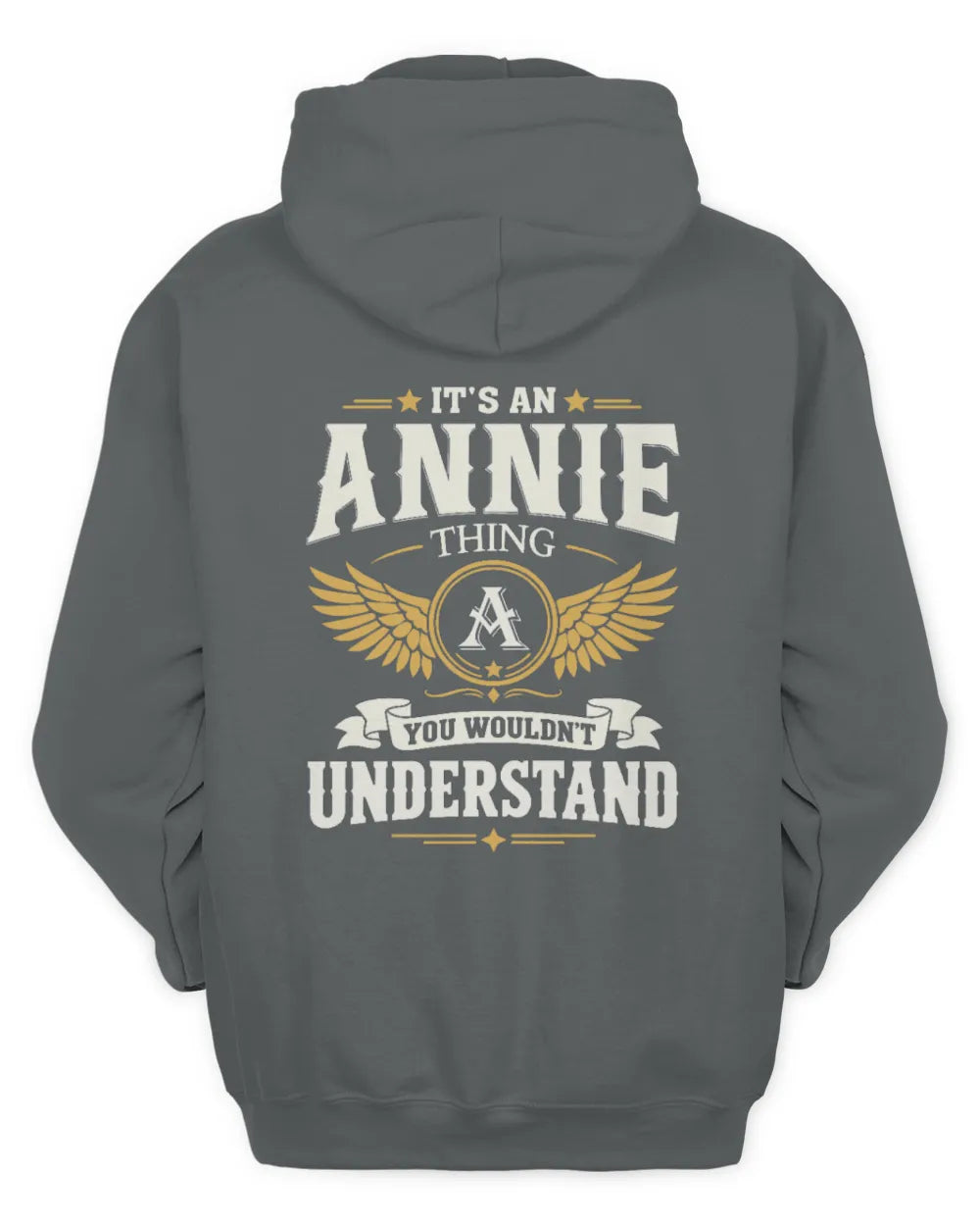 ANNIE KT06-M008 It’s a [NAME] Thing – You Wouldn’t Understand | Personalized Vintage T-Shirt - Unisex Hoodie - Charcoal