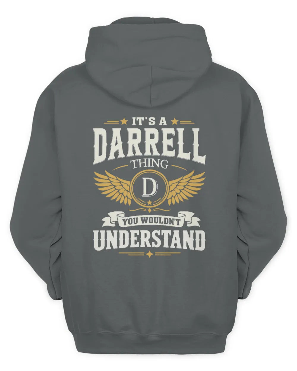 DARRELL KT06-M008 It’s a [NAME] Thing – You Wouldn’t Understand | Personalized Vintage T-Shirt - Unisex Hoodie - Charcoal