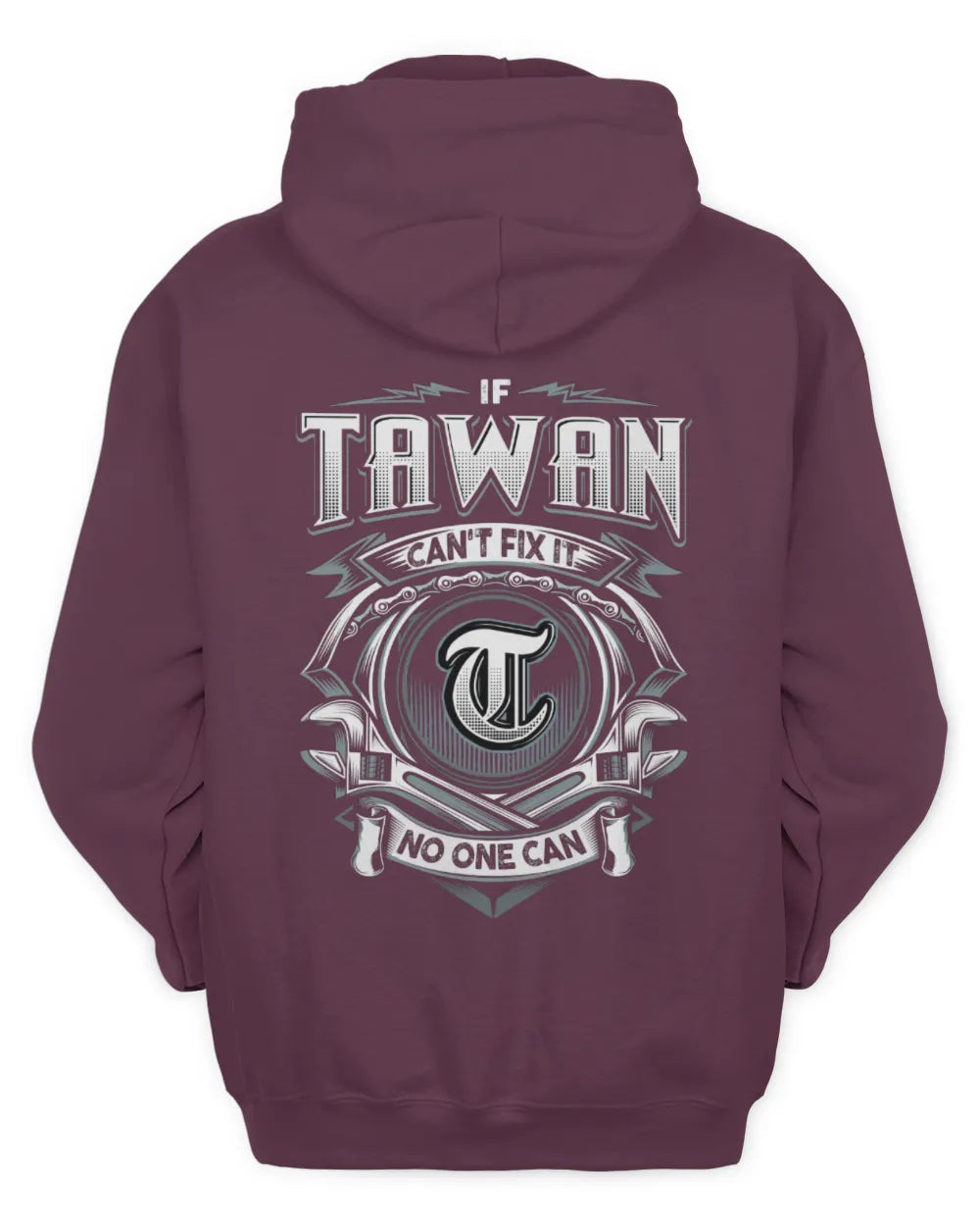 TAWAN AP81-K4-626 - Personalized Ahmed Quote Apparel “If Ahmed Can't Fix It, No One Can” - Unisex Hoodie - Maroon
