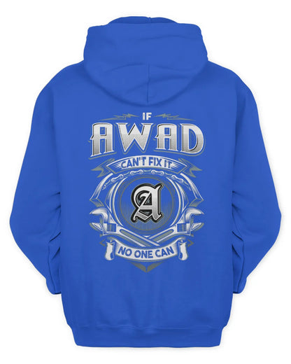 AWAD AP81-K4-626 - Personalized Ahmed Quote Apparel “If Ahmed Can't Fix It, No One Can” - Unisex Hoodie - Royal