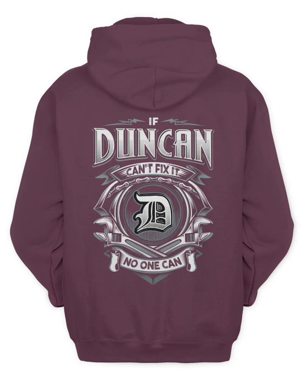 DUNCAN AP81-K4-626 - Personalized Ahmed Quote Apparel “If Ahmed Can't Fix It, No One Can” - Unisex Hoodie - Maroon
