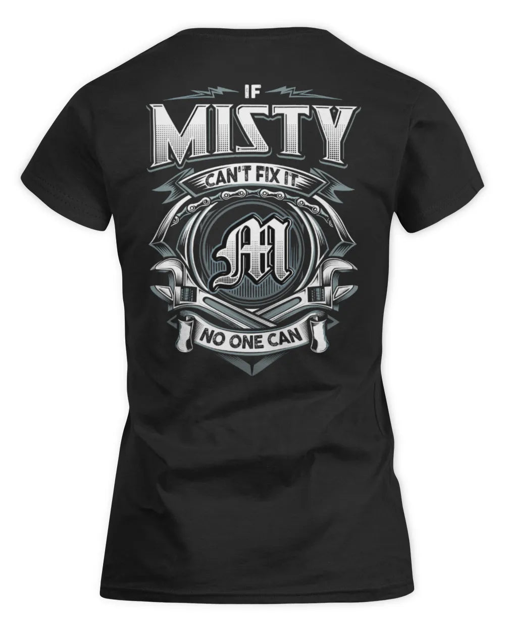 MISTY AP81-K4-626 - Personalized Ahmed Quote Apparel “If Ahmed Can't Fix It, No One Can” - Women's Standard T-Shirt - Black