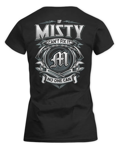 MISTY AP81-K4-626 - Personalized Ahmed Quote Apparel “If Ahmed Can't Fix It, No One Can” - Women's Standard T-Shirt - Black