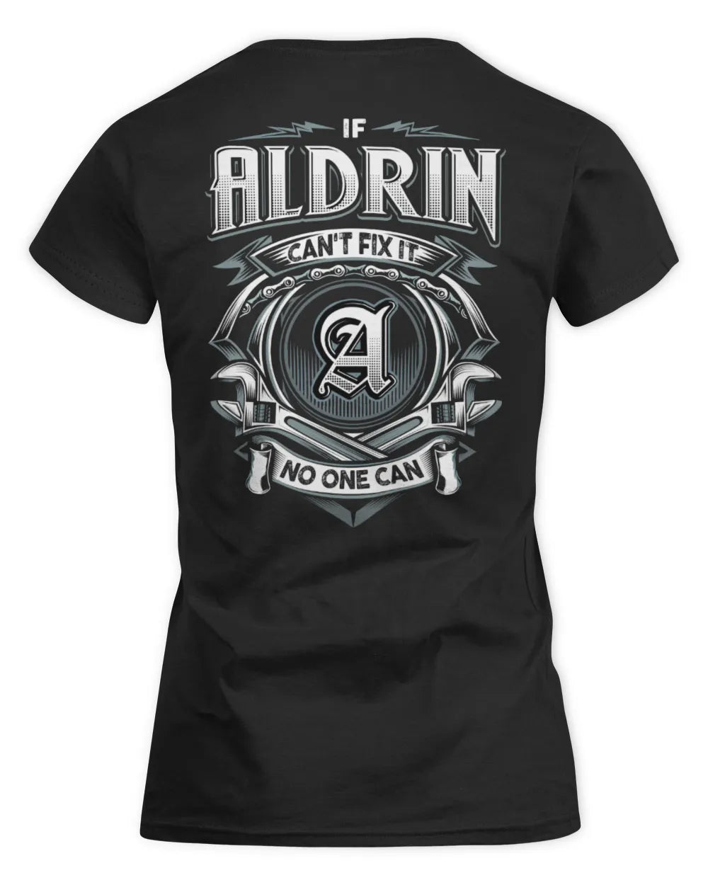 ALDRIN AP81-K4-626 - Personalized Ahmed Quote Apparel “If Ahmed Can't Fix It, No One Can” - Women's Standard T-Shirt - Black