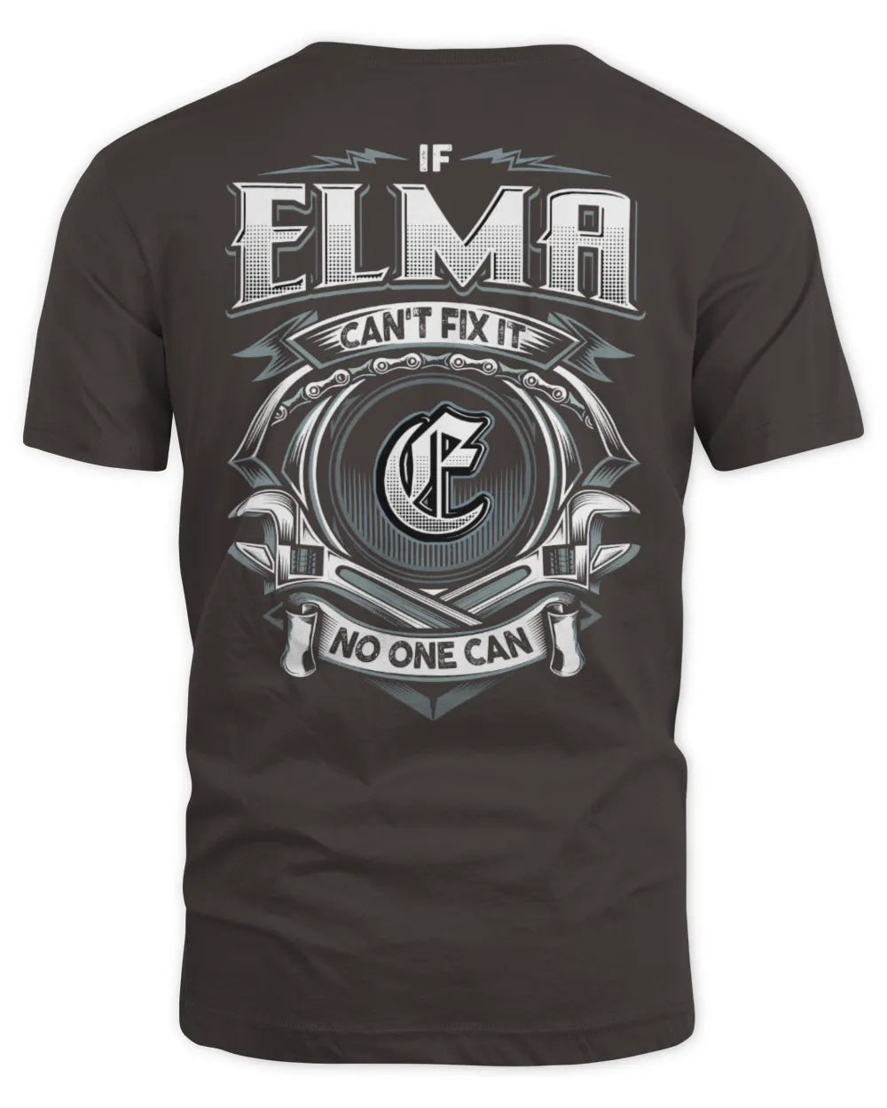ELMA AP81-K4-626 - Personalized Ahmed Quote Apparel “If Ahmed Can't Fix It, No One Can” - Unisex Standard T-Shirt - Dark Chocolate