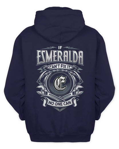 ESMERALDA AP81-K4-626 - Personalized Ahmed Quote Apparel “If Ahmed Can't Fix It, No One Can” - Unisex Hoodie - Navy