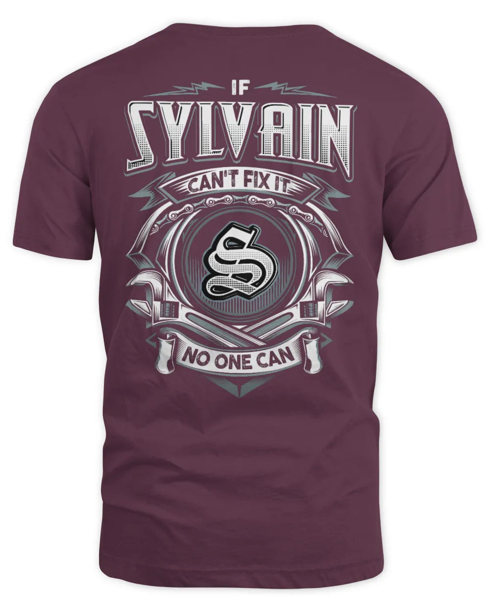 SYLVAIN AP81-K4-626 - Personalized Ahmed Quote Apparel “If Ahmed Can't Fix It, No One Can” - Unisex Standard T-Shirt - Maroon