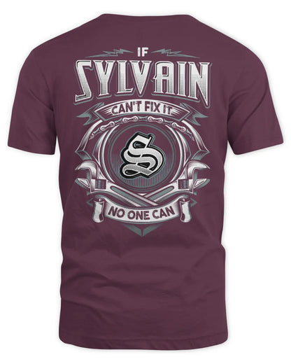 SYLVAIN AP81-K4-626 - Personalized Ahmed Quote Apparel “If Ahmed Can't Fix It, No One Can” - Unisex Standard T-Shirt - Maroon