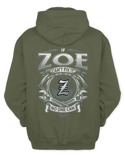 ZOE AP81-K4-626 - Personalized Ahmed Quote Apparel “If Ahmed Can't Fix It, No One Can” - Unisex Hoodie - Military Green