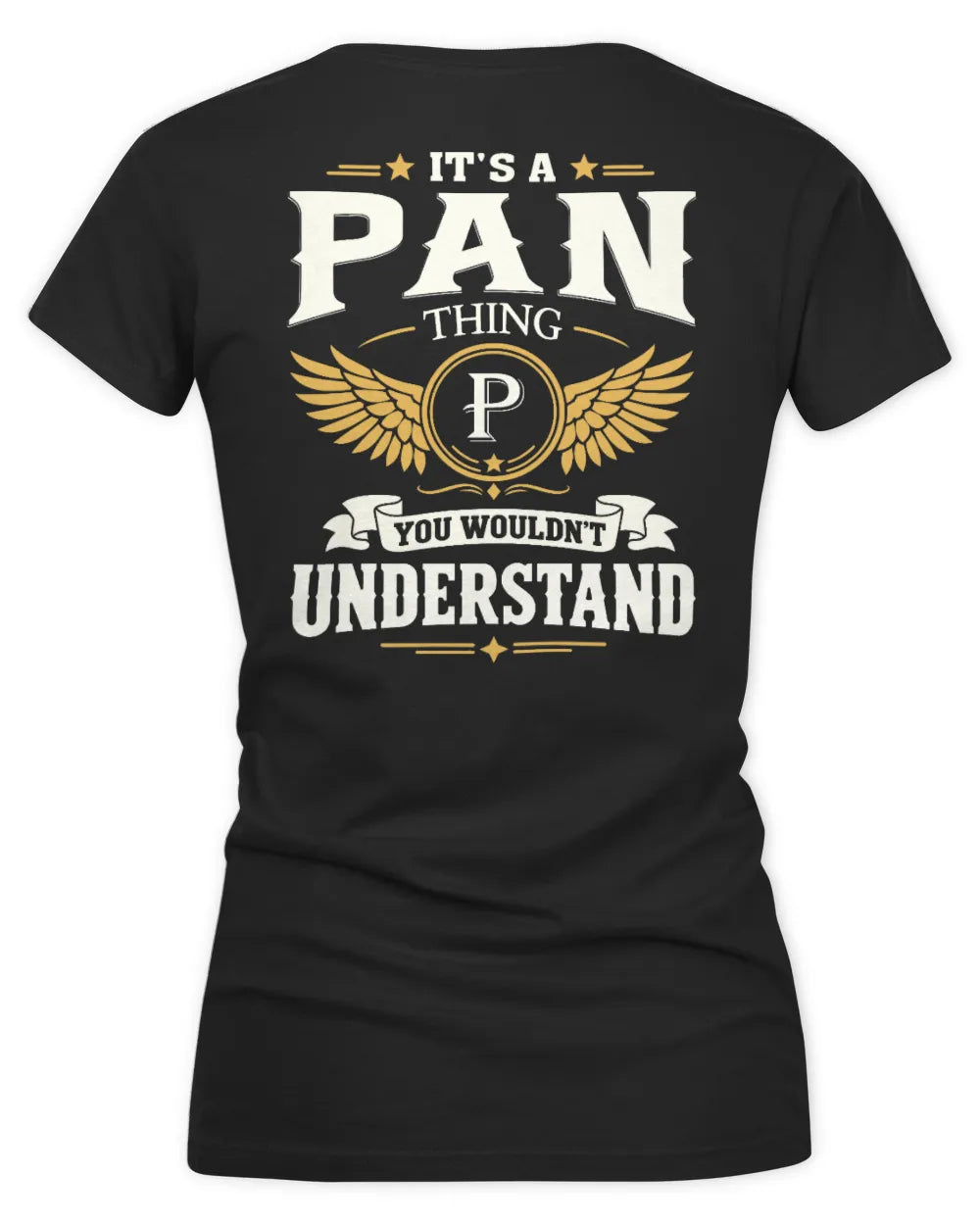 PAN KT06-M008 It’s a [NAME] Thing – You Wouldn’t Understand | Personalized Vintage T-Shirt - Women's V-Neck T-Shirt - Black