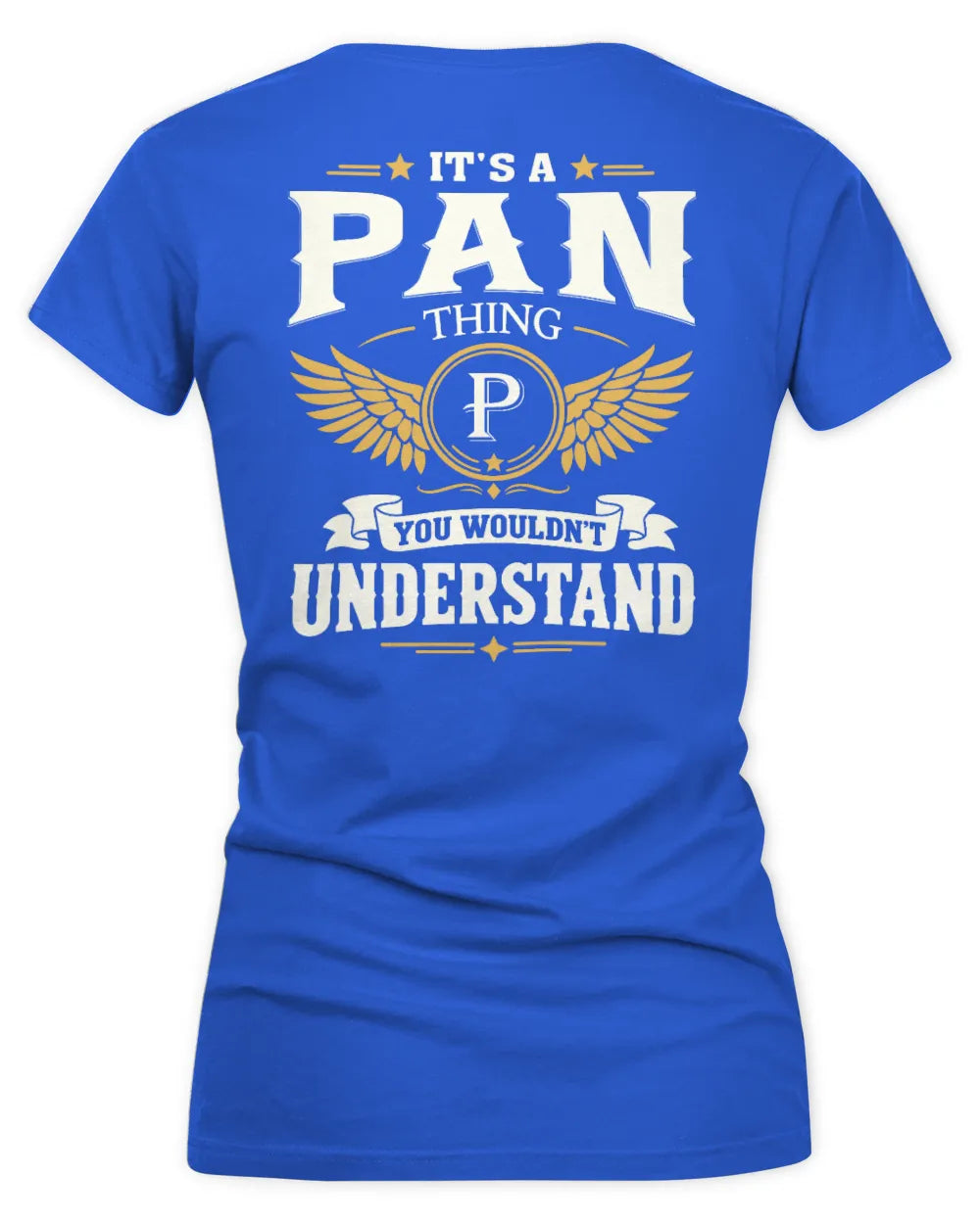 PAN KT06-M008 It’s a [NAME] Thing – You Wouldn’t Understand | Personalized Vintage T-Shirt - Women's V-Neck T-Shirt - Royal