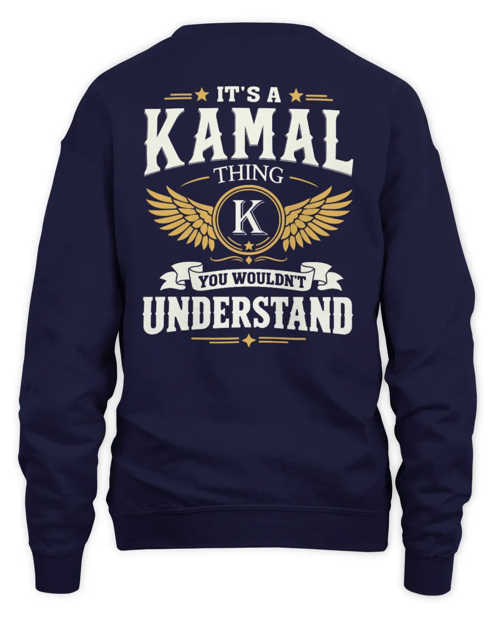 KAMAL KT06-M008 It’s a [NAME] Thing – You Wouldn’t Understand | Personalized Vintage T-Shirt - Unisex Sweatshirt - Navy