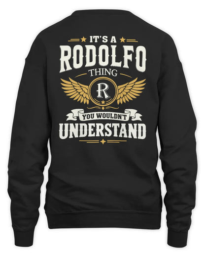 RODOLFO KT06-M008 It’s a [NAME] Thing – You Wouldn’t Understand | Personalized Vintage T-Shirt - Unisex Sweatshirt - Black