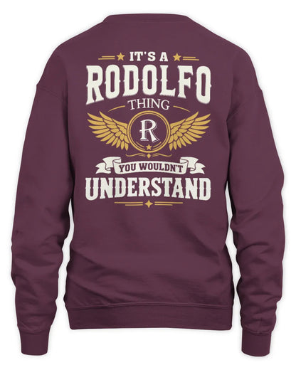 RODOLFO KT06-M008 It’s a [NAME] Thing – You Wouldn’t Understand | Personalized Vintage T-Shirt - Unisex Sweatshirt - Maroon