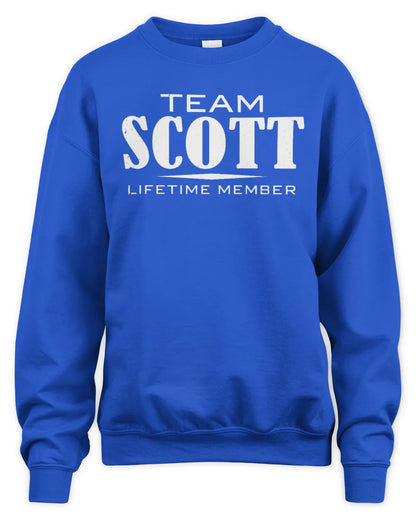 SCOTT BL62-K4-128 - Personalized “Team NAME Lifetime Member” - Unisex Sweatshirt - Royal