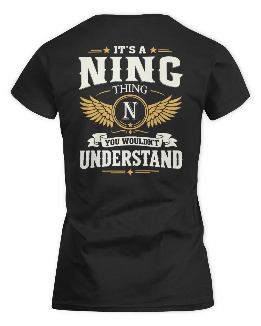 NING KT06-M008 It’s a [NAME] Thing – You Wouldn’t Understand | Personalized Vintage T-Shirt - Women's Standard T-Shirt - Black