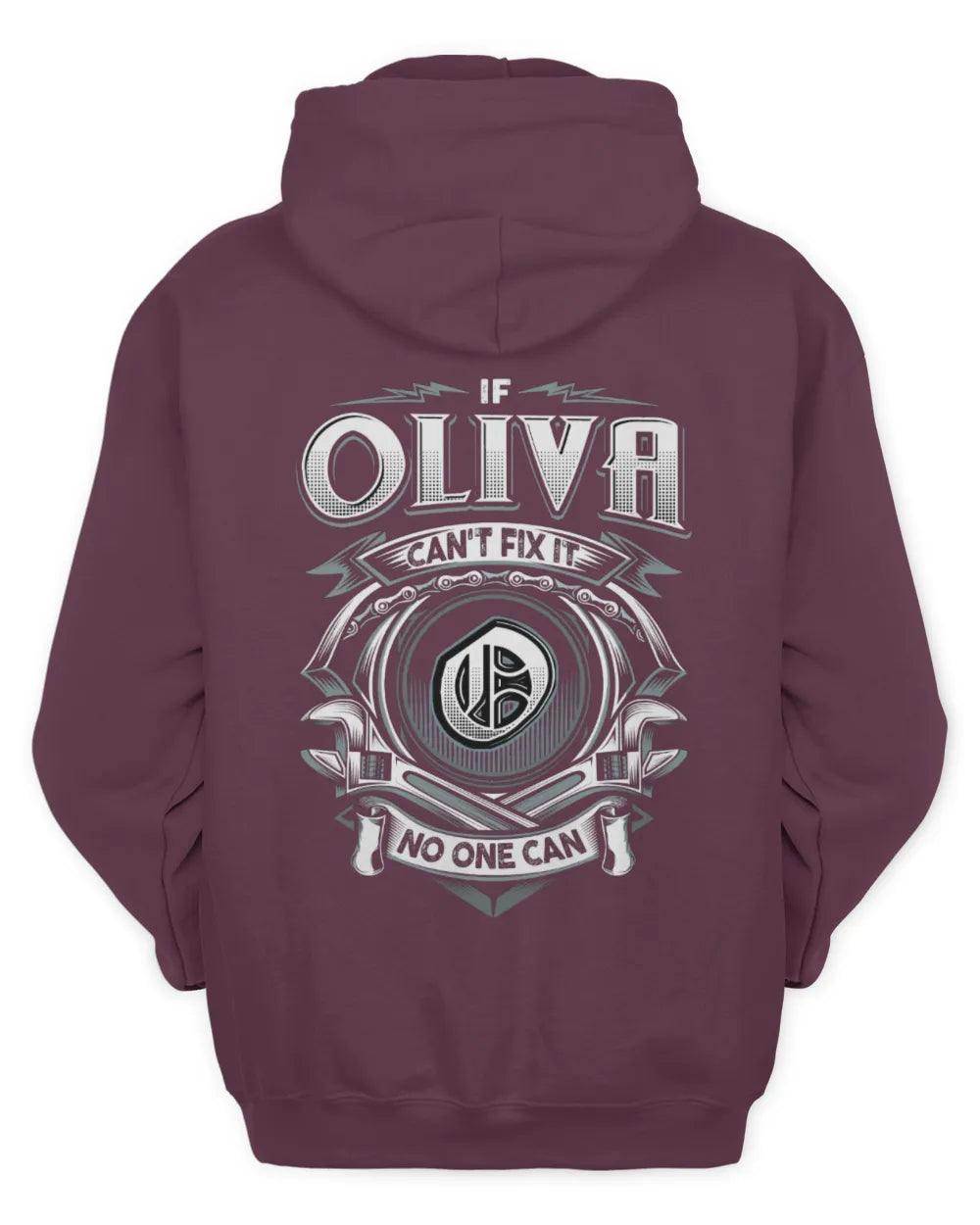 OLIVA AP81-K4-626 - Personalized Ahmed Quote Apparel “If Ahmed Can't Fix It, No One Can” - Unisex Hoodie - Maroon