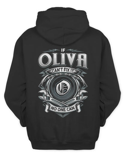 OLIVA AP81-K4-626 - Personalized Ahmed Quote Apparel “If Ahmed Can't Fix It, No One Can” - Unisex Hoodie - Black