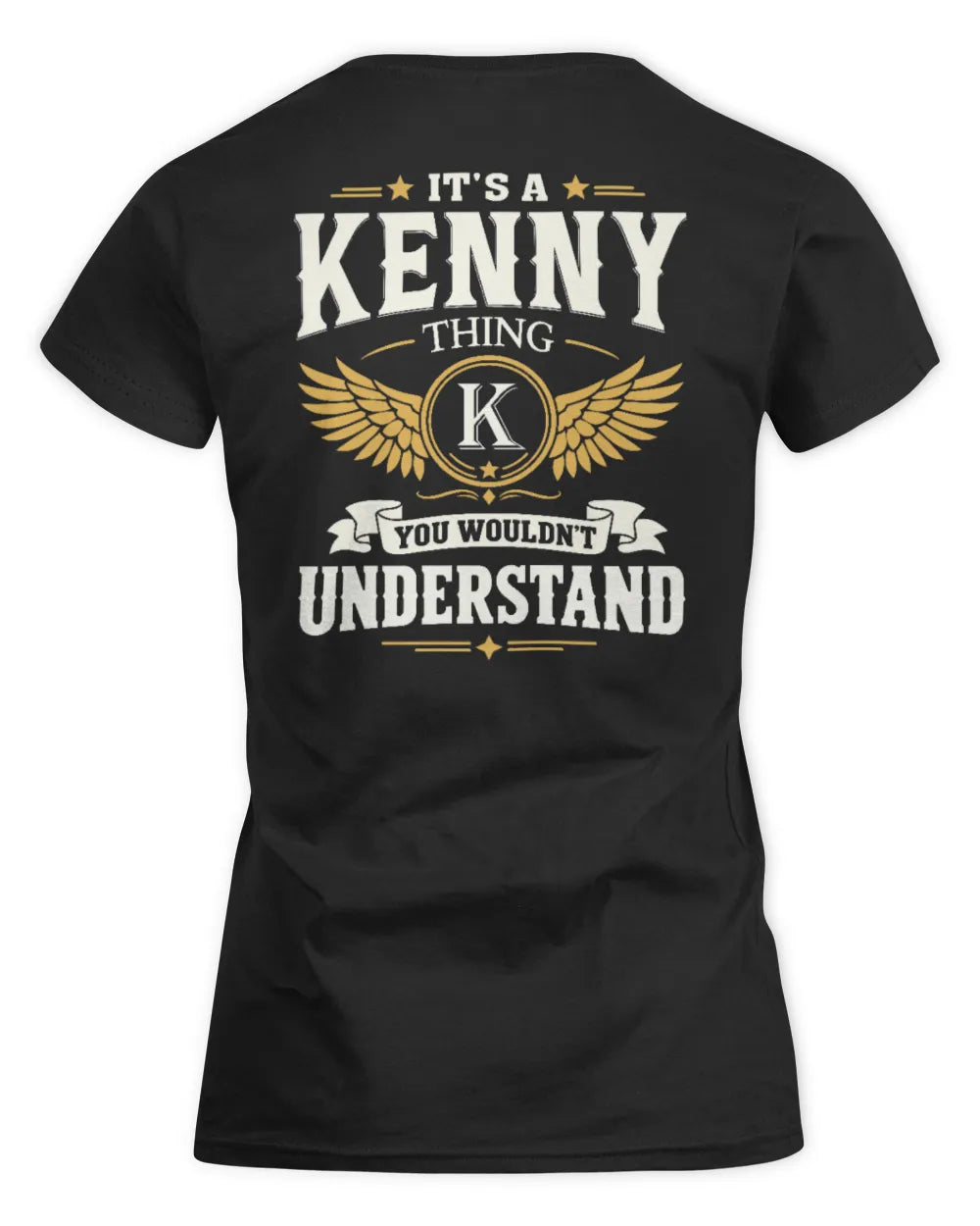 KENNY KT06-M008 It’s a [NAME] Thing – You Wouldn’t Understand | Personalized Vintage T-Shirt - Women's Standard T-Shirt - Black