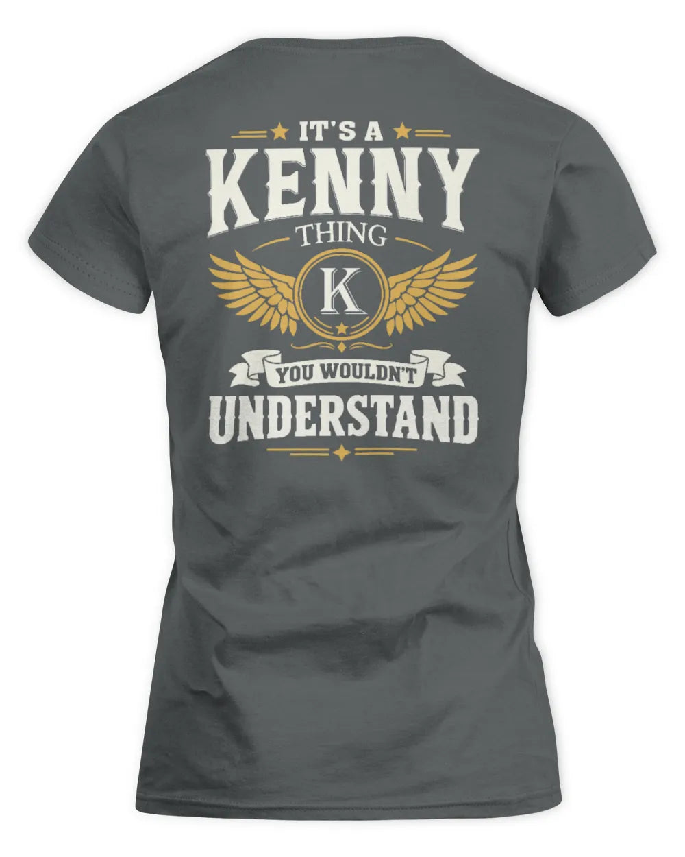 KENNY KT06-M008 It’s a [NAME] Thing – You Wouldn’t Understand | Personalized Vintage T-Shirt - Women's Standard T-Shirt - Charcoal