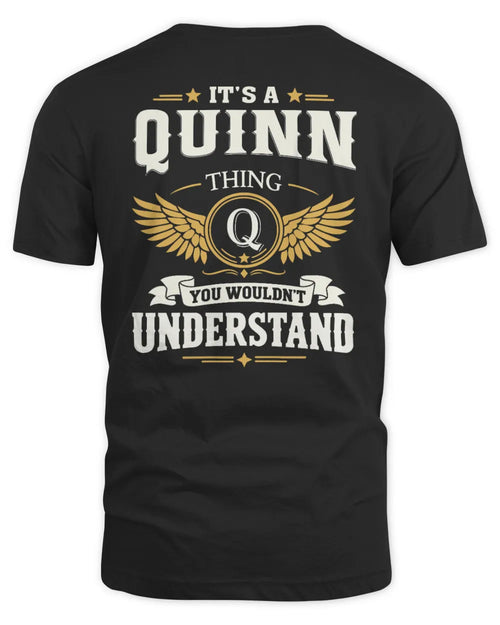 QUINN KT06-M008 It’s a [NAME] Thing – You Wouldn’t Understand | Personalized Vintage T-Shirt - Unisex Standard T-Shirt - Black