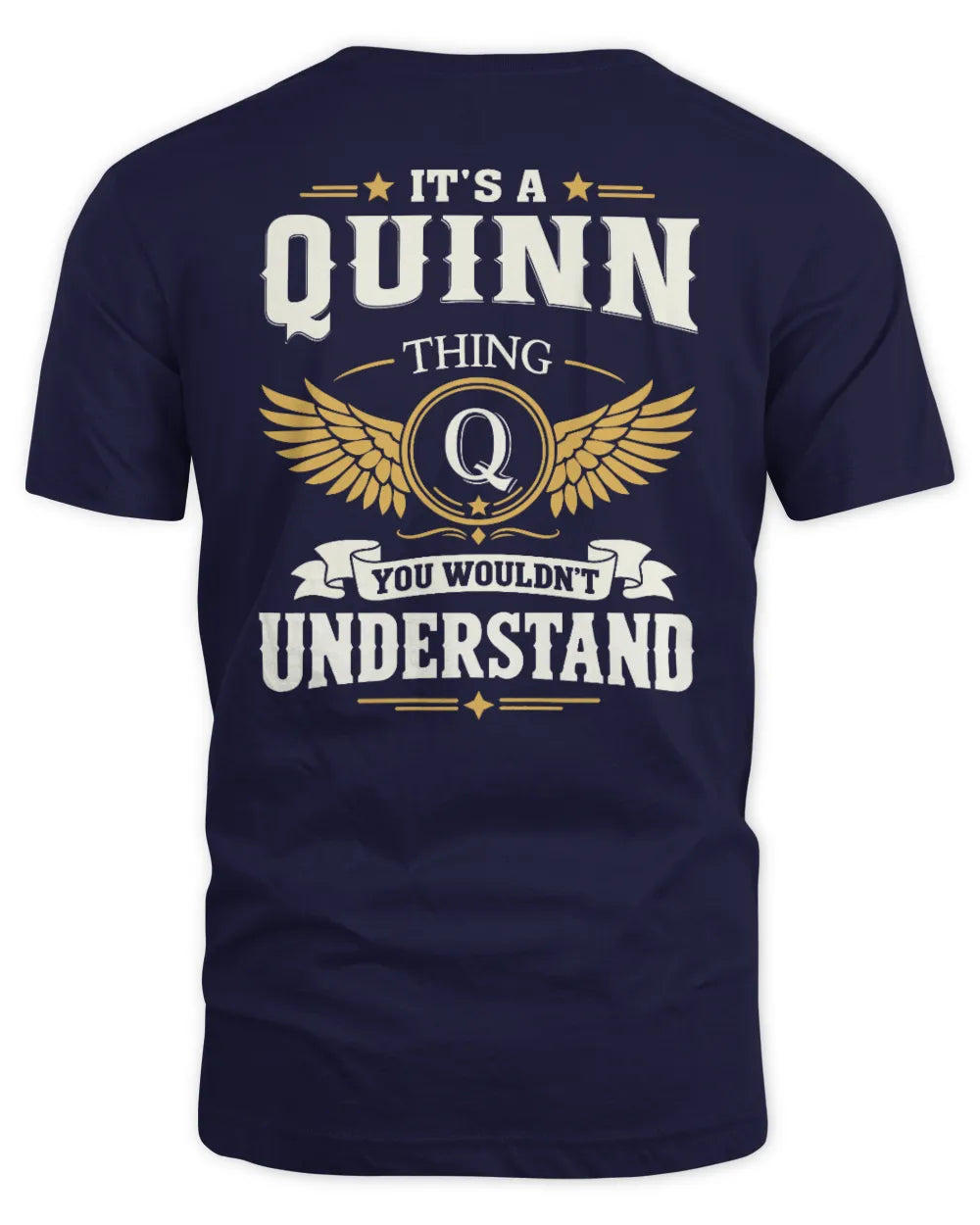 QUINN KT06-M008 It’s a [NAME] Thing – You Wouldn’t Understand | Personalized Vintage T-Shirt - Unisex Standard T-Shirt - Navy
